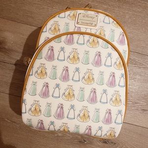 Loungefly beauty and the beast belle dresses AOP